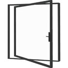 Narrow Frame Aluminium Pivot Doors Ventilating Two Sides Folding