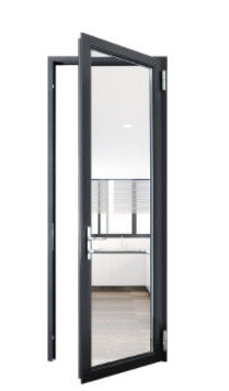 AGK Exterior Aluminum Glass Swing Door Tempered Glazed For Toilet