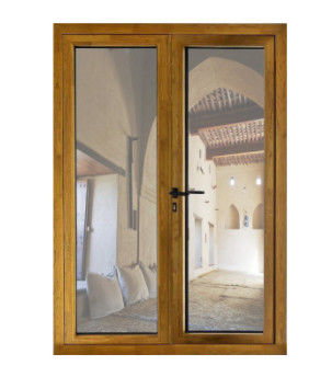 OEM Aluminum Swing Doors , Double Outswing Exterior French Doors